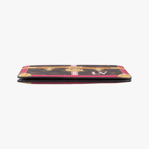 Pre-owned Louis Vuitton Pochette Weekend brown×Fuchsia Pink Monogram Canvas M62456 shoulderbag | stylenewstar