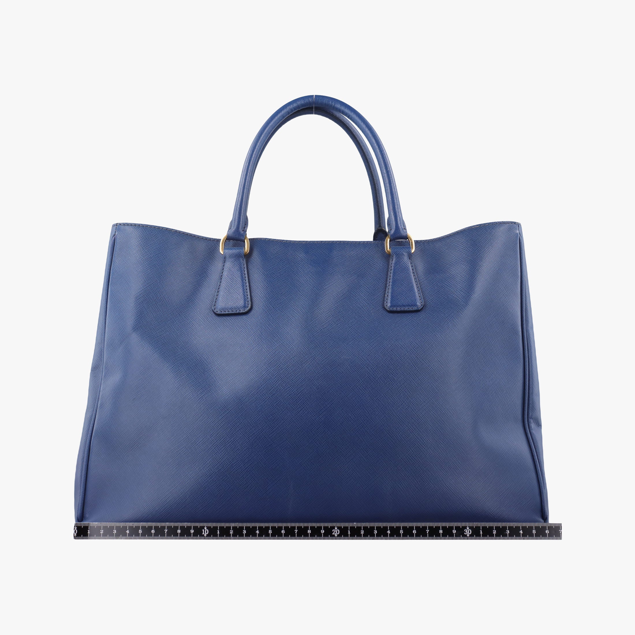Pre-owned Prada Galleria Blue SAFFIANO Leather BN2274 handbag | stylenewstar