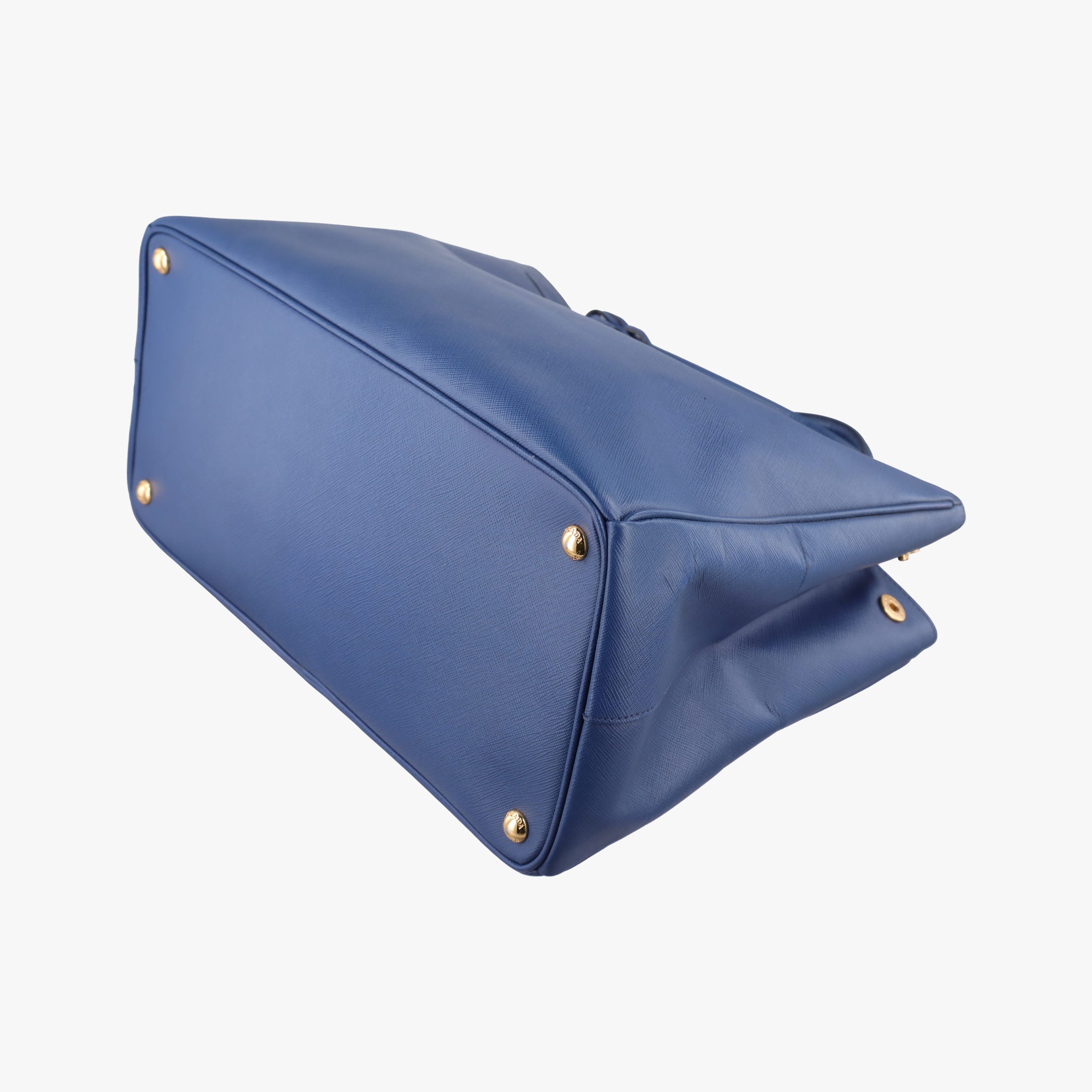 Pre-owned Prada Galleria Blue SAFFIANO Leather BN2274 handbag | stylenewstar