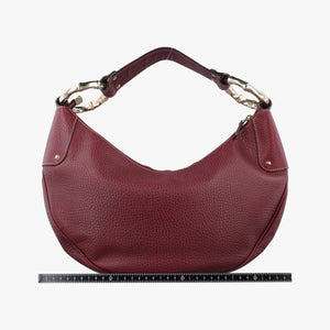 Vintage Gucci Bamboo Ring Hobo Bordeaux Leather 211519 handbag | stylenewstar