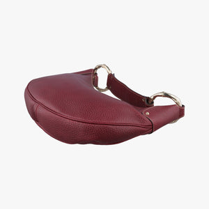 Vintage Gucci Bamboo Ring Hobo Bordeaux Leather 211519 handbag | stylenewstar