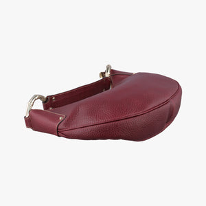 Vintage Gucci Bamboo Ring Hobo Bordeaux Leather 211519 handbag | stylenewstar