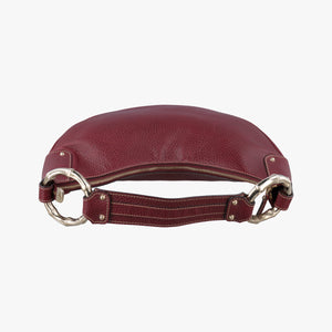 Vintage Gucci Bamboo Ring Hobo Bordeaux Leather 211519 handbag | stylenewstar