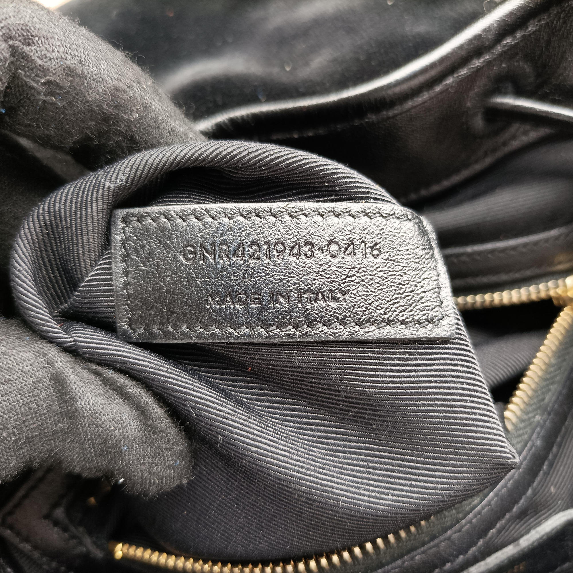 Secondhand Yves Saint Laurent Festival Fringe Backpack Black velour 421943 backpack/rucksack | stylenewstar