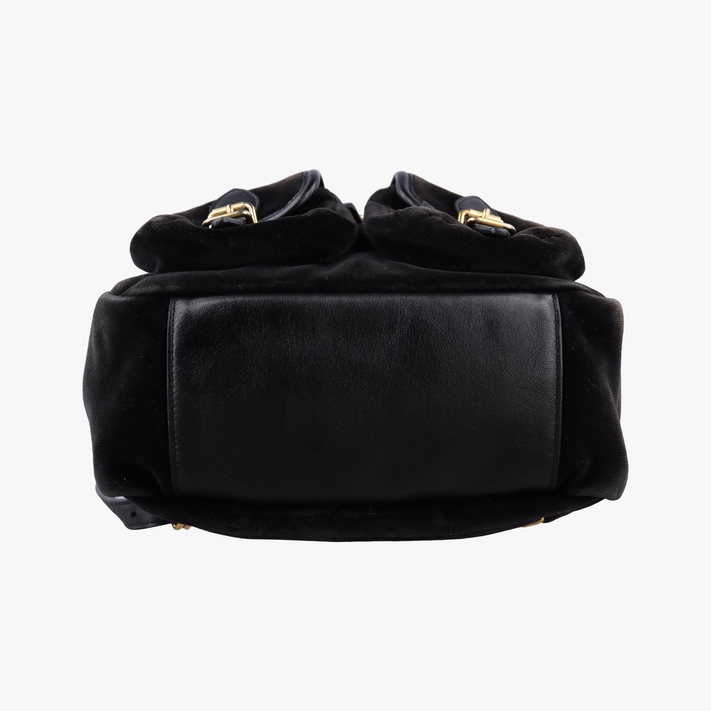 Secondhand Yves Saint Laurent Festival Fringe Backpack Black velour 421943 backpack/rucksack | stylenewstar