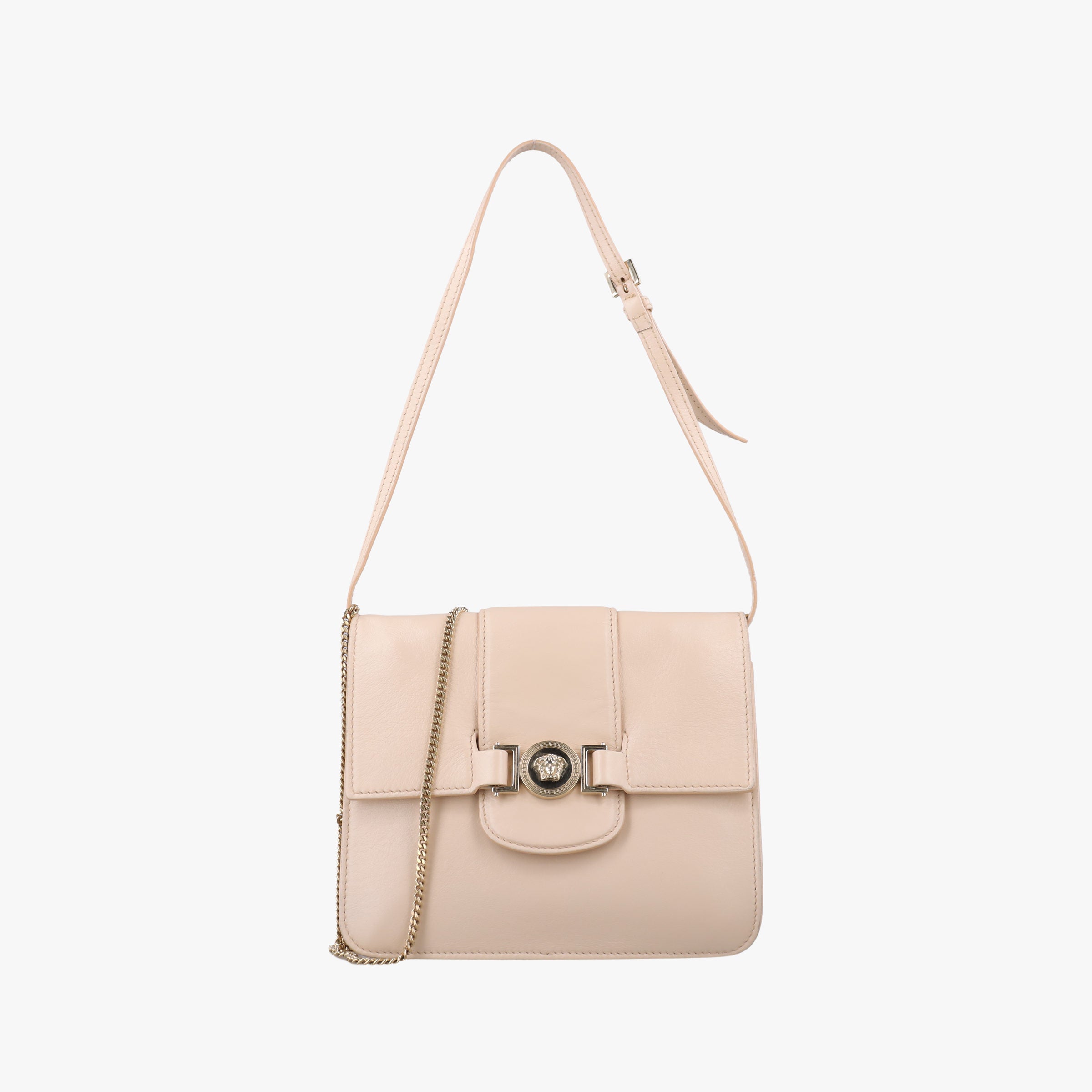Vintage VERSACE La Medusa Beige Leather  shoulderbag | stylenewstar
