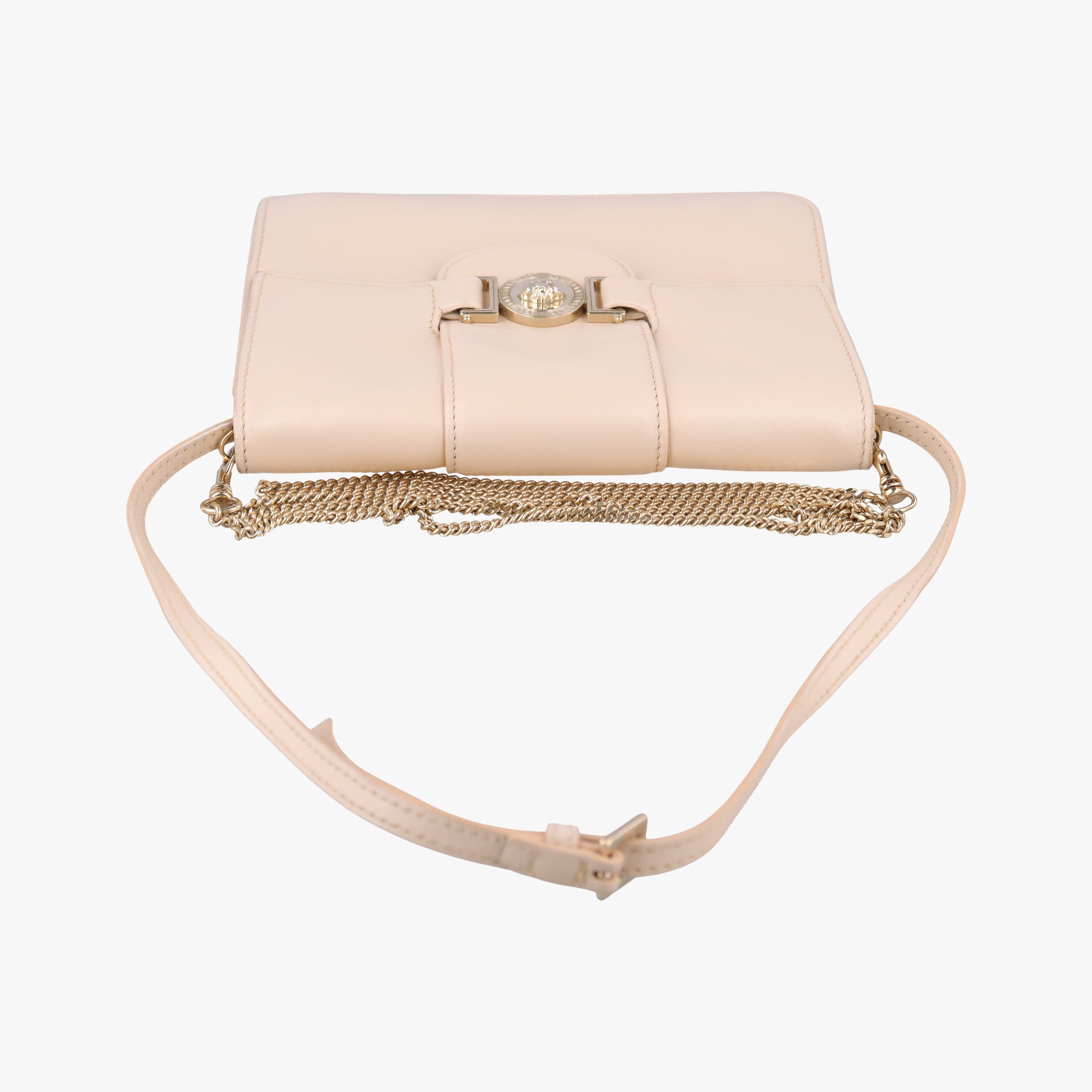 Vintage VERSACE La Medusa Beige Leather  shoulderbag | stylenewstar
