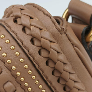 Pre-owned Gucci Tassel Handmade Medium Flap Camel Leather 263954 shoulderbag | stylenewstar