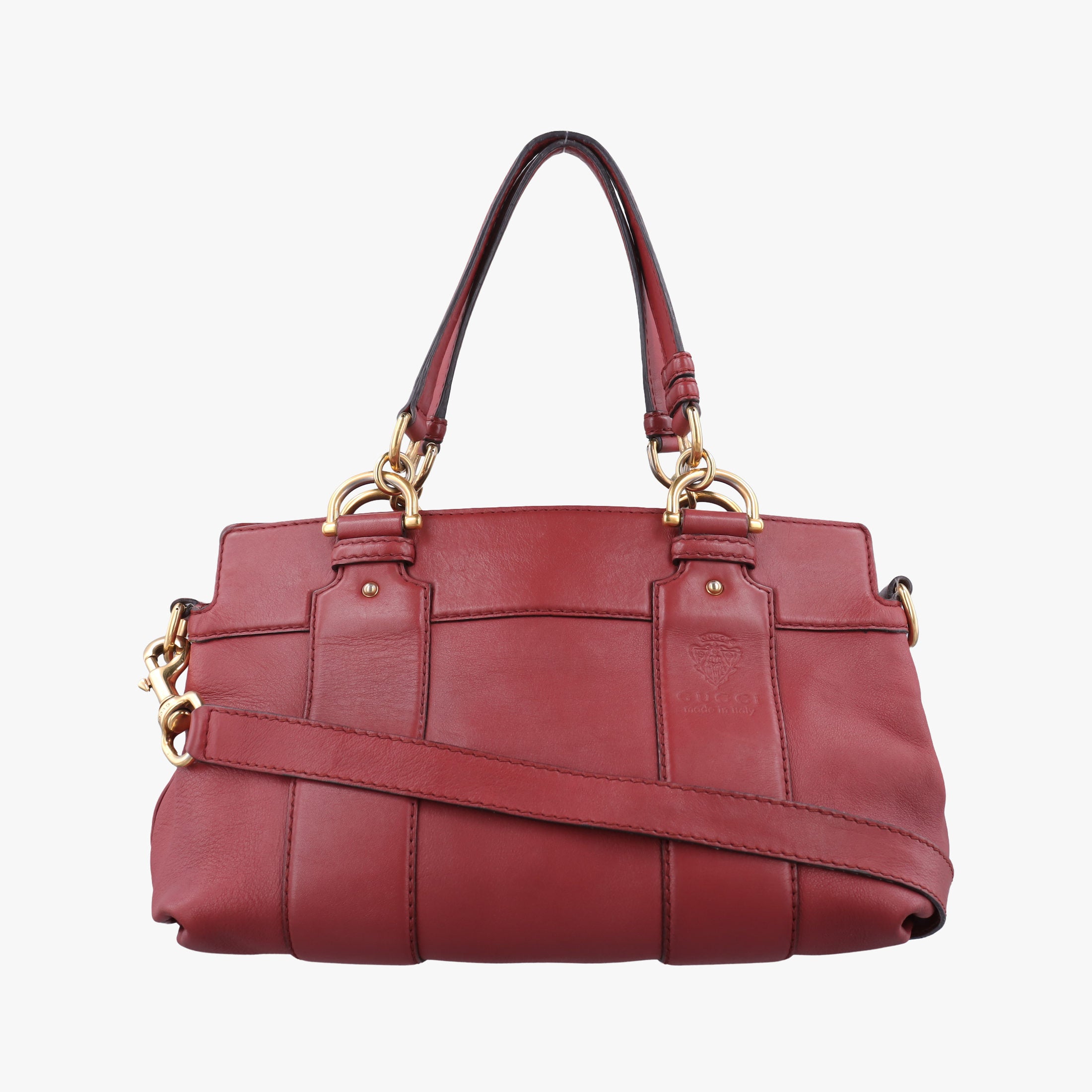 Secondhand Gucci Guccissima Tender Red Leather 269925 shoulderbag | stylenewstar