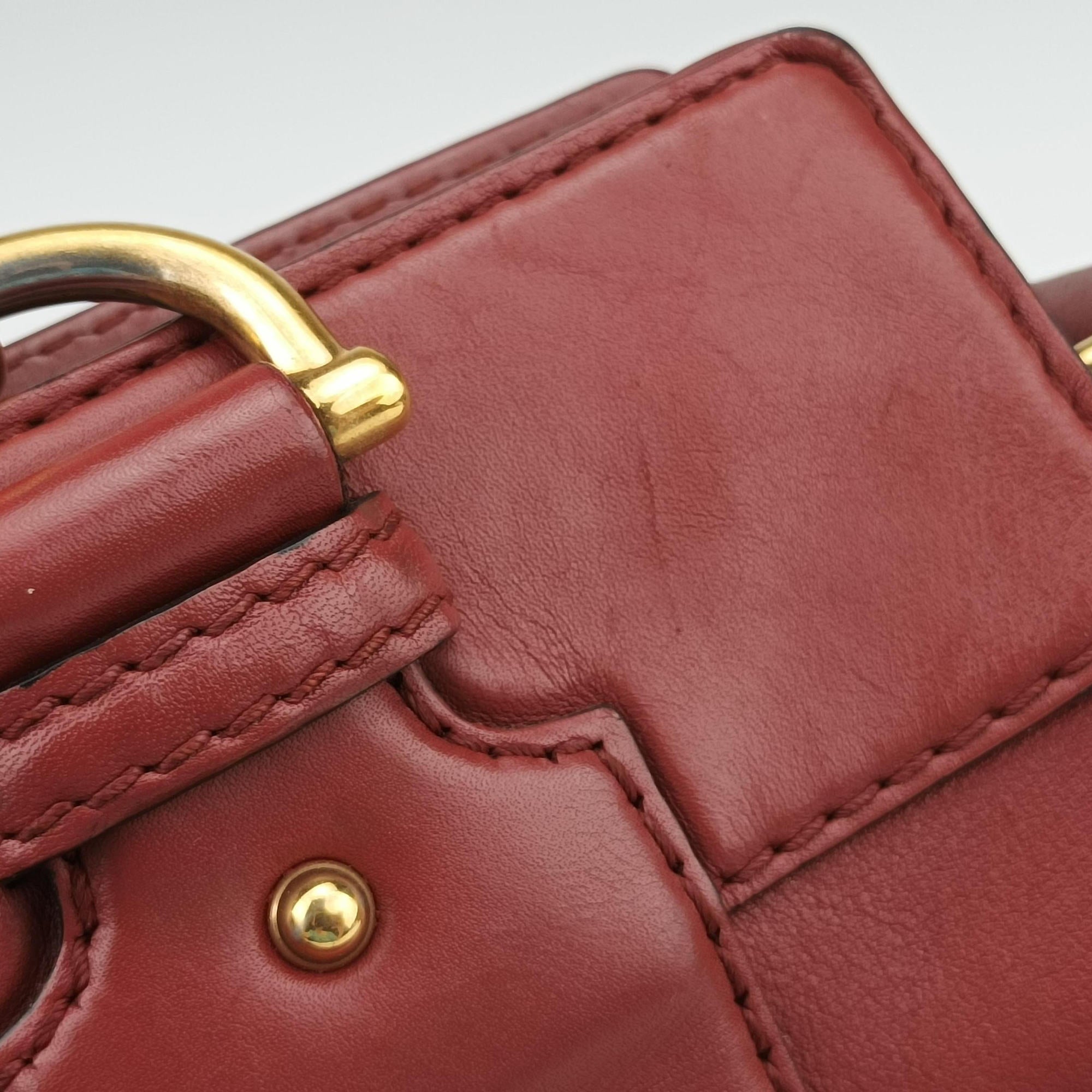Secondhand Gucci Guccissima Tender Red Leather 269925 shoulderbag | stylenewstar