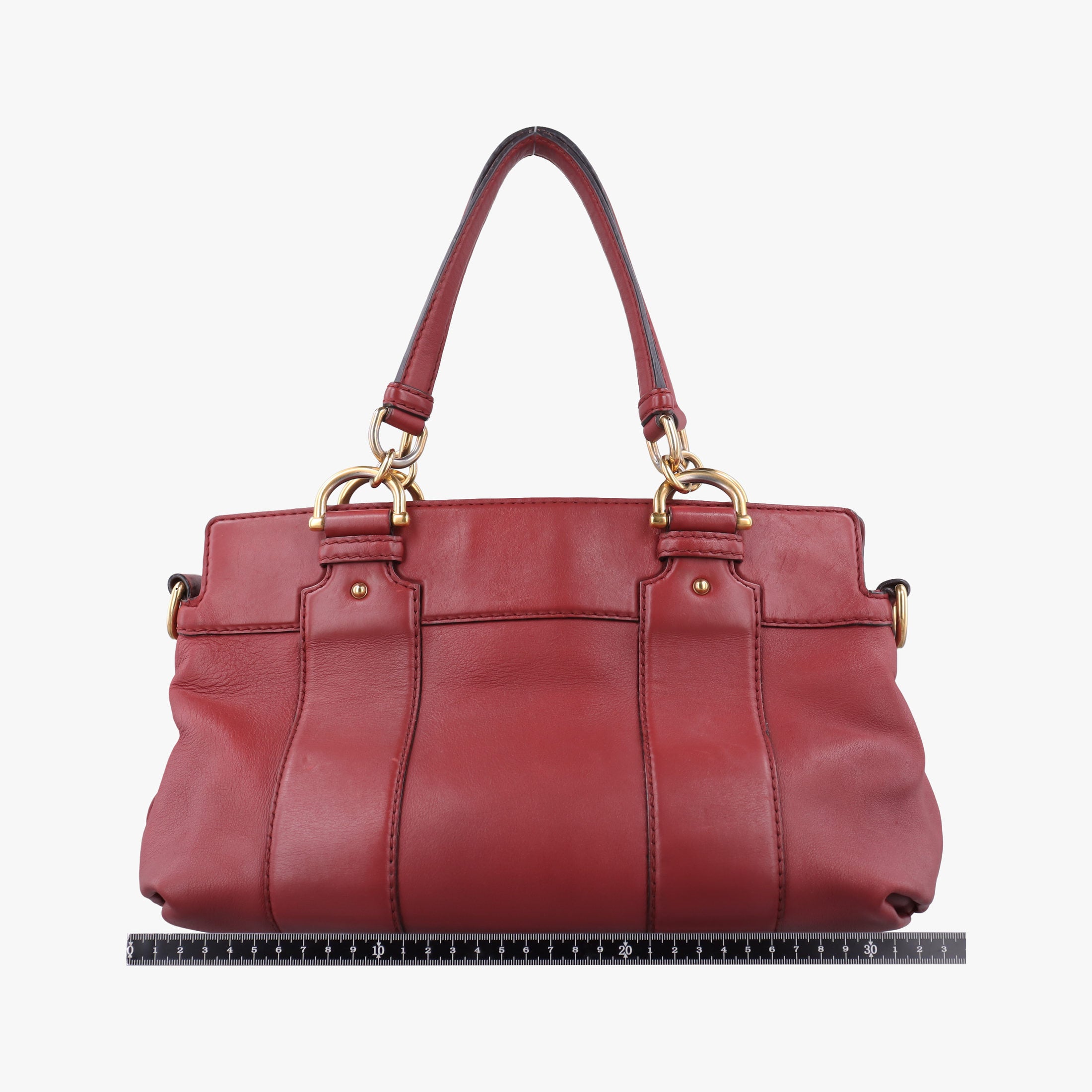Secondhand Gucci Guccissima Tender Red Leather 269925 shoulderbag | stylenewstar