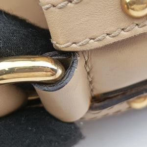 Pre-owned Gucci Guccissima Beige x Brown canvas×Leather 282298 handbag | stylenewstar