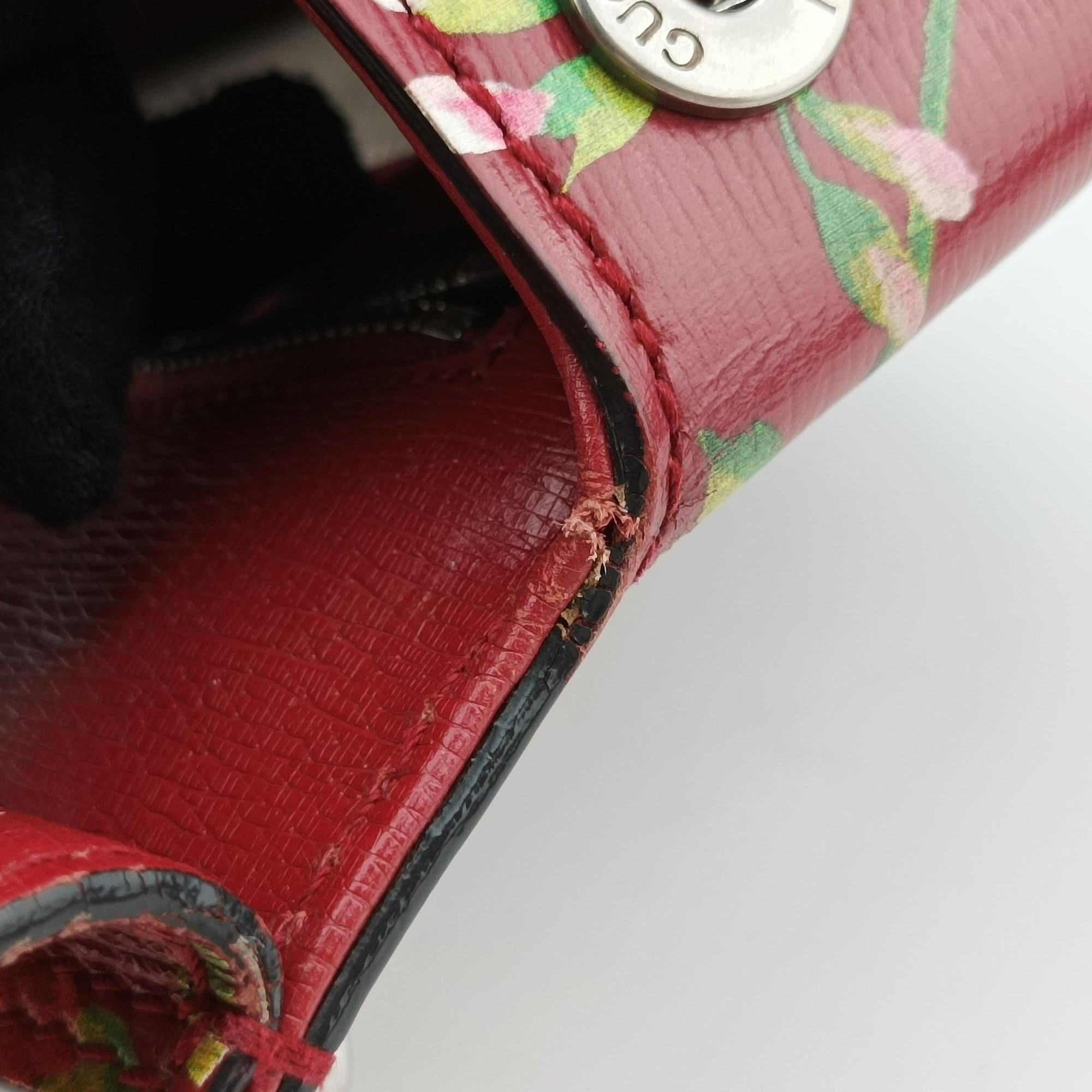 Pre-owned Gucci Bamboo Daily red×Multicolour Leather 370831 handbag | stylenewstar