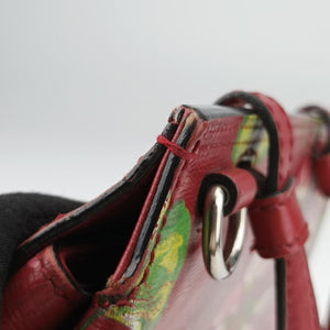 Pre-owned Gucci Bamboo Daily red×Multicolour Leather 370831 handbag | stylenewstar
