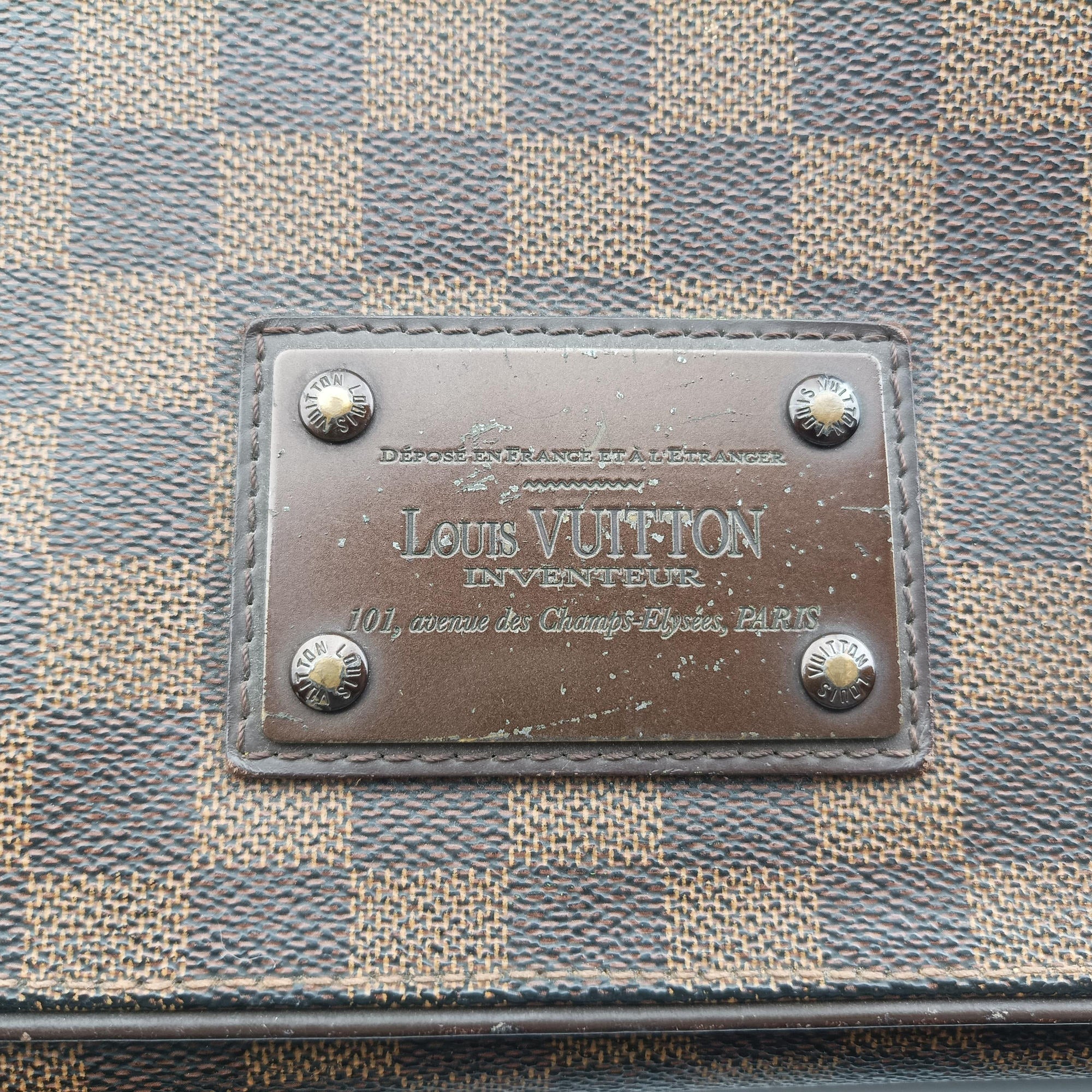 Pre-owned Louis Vuitton BROOKLYN MM EBENE Damier Canvas N51211 shoulderbag | stylenewstar