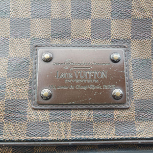 Pre-owned Louis Vuitton BROOKLYN MM EBENE Damier Canvas N51211 shoulderbag | stylenewstar