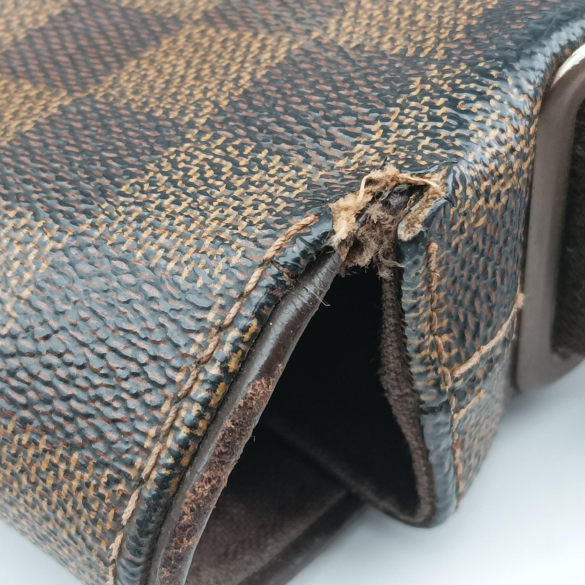 Pre-owned Louis Vuitton BROOKLYN MM EBENE Damier Canvas N51211 shoulderbag | stylenewstar