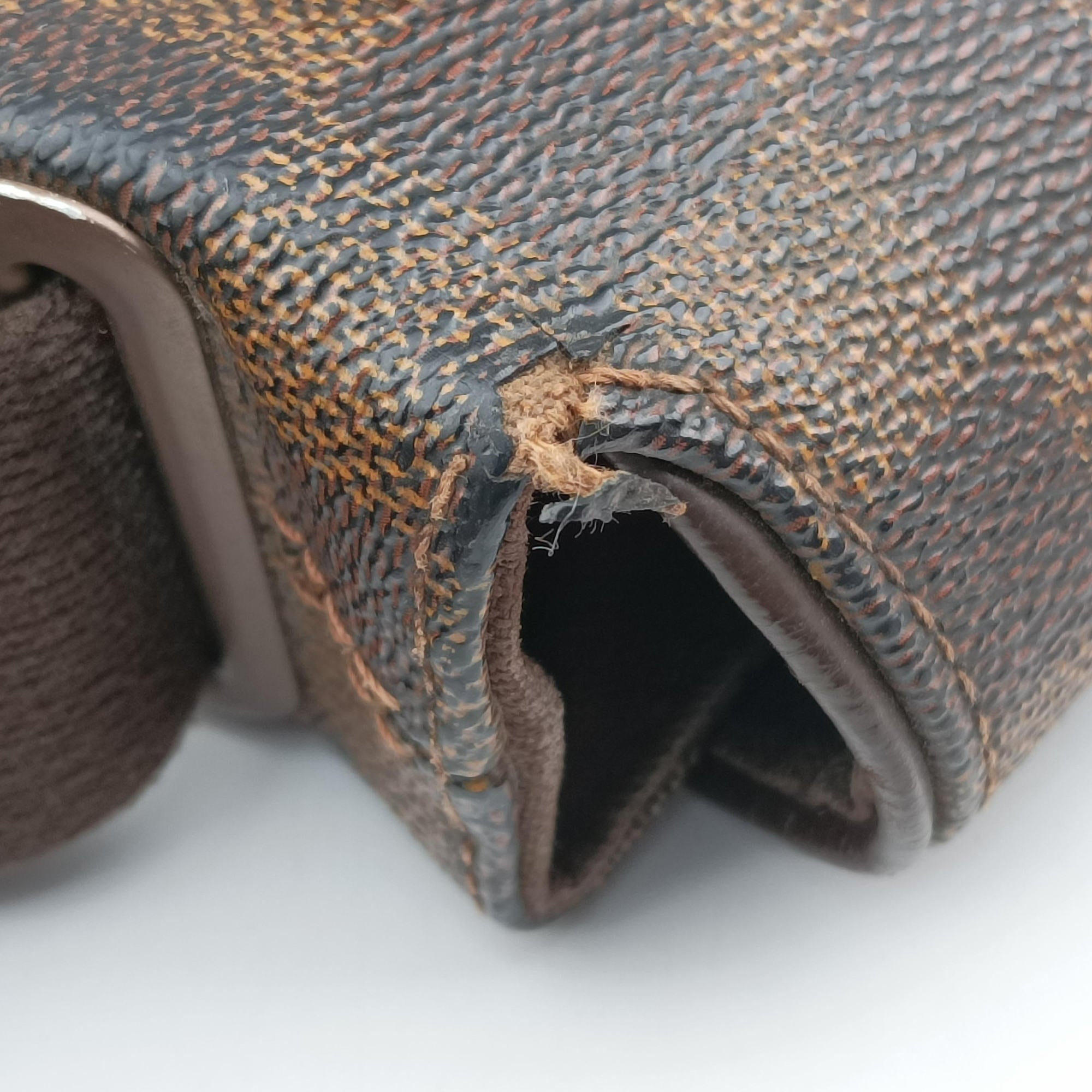 Pre-owned Louis Vuitton BROOKLYN MM EBENE Damier Canvas N51211 shoulderbag | stylenewstar