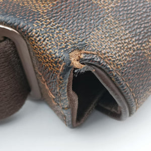 Pre-owned Louis Vuitton BROOKLYN MM EBENE Damier Canvas N51211 shoulderbag | stylenewstar
