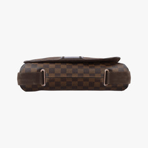 Pre-owned Louis Vuitton BROOKLYN MM EBENE Damier Canvas N51211 shoulderbag | stylenewstar