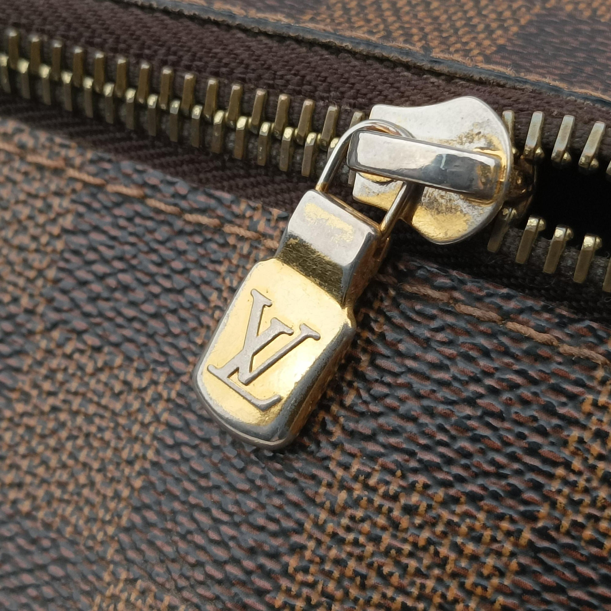 Pre-owned Louis Vuitton BROOKLYN MM EBENE Damier Canvas N51211 shoulderbag | stylenewstar