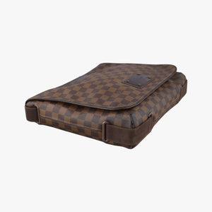 Pre-owned Louis Vuitton BROOKLYN MM EBENE Damier Canvas N51211 shoulderbag | stylenewstar