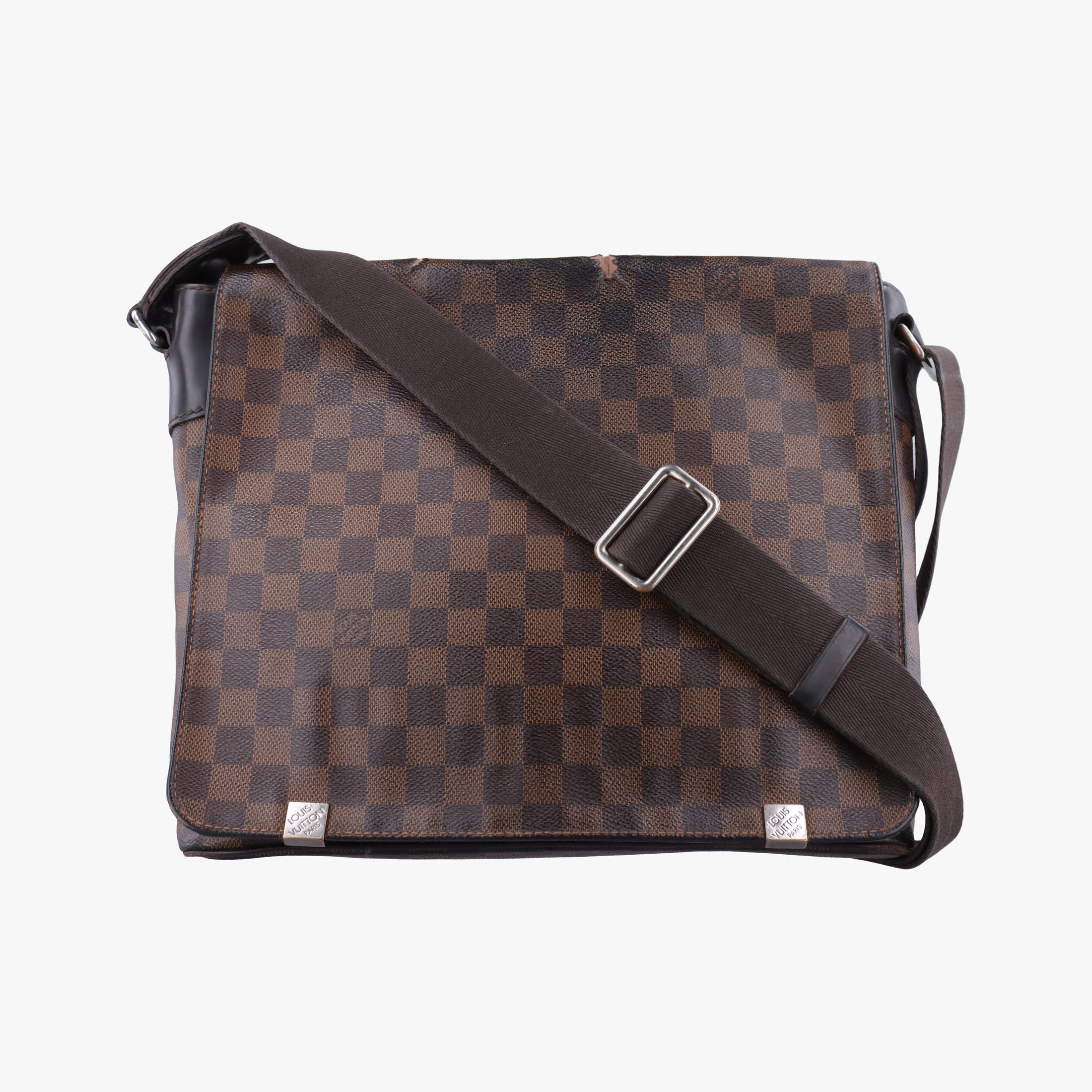 Pre-owned Louis Vuitton District MM EBENE Damier Canvas N41032 shoulderbag | stylenewstar