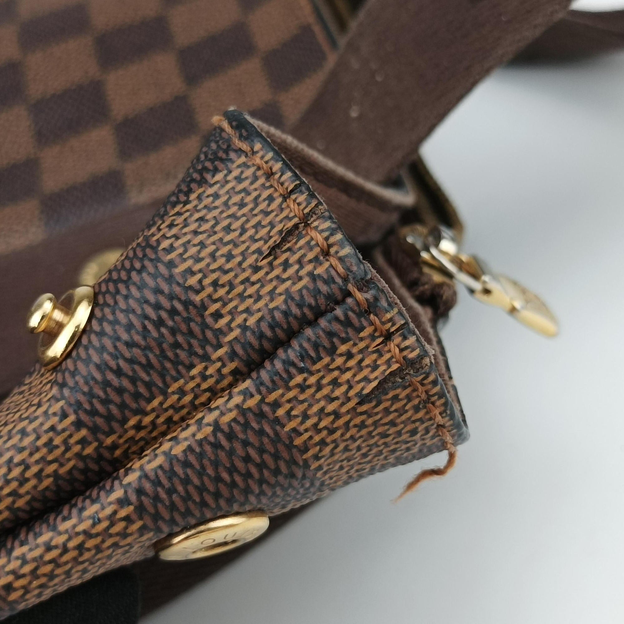 Secondhand Louis Vuitton Cabas Bobur EBENE Damier Canvas N52006 handbag | stylenewstar