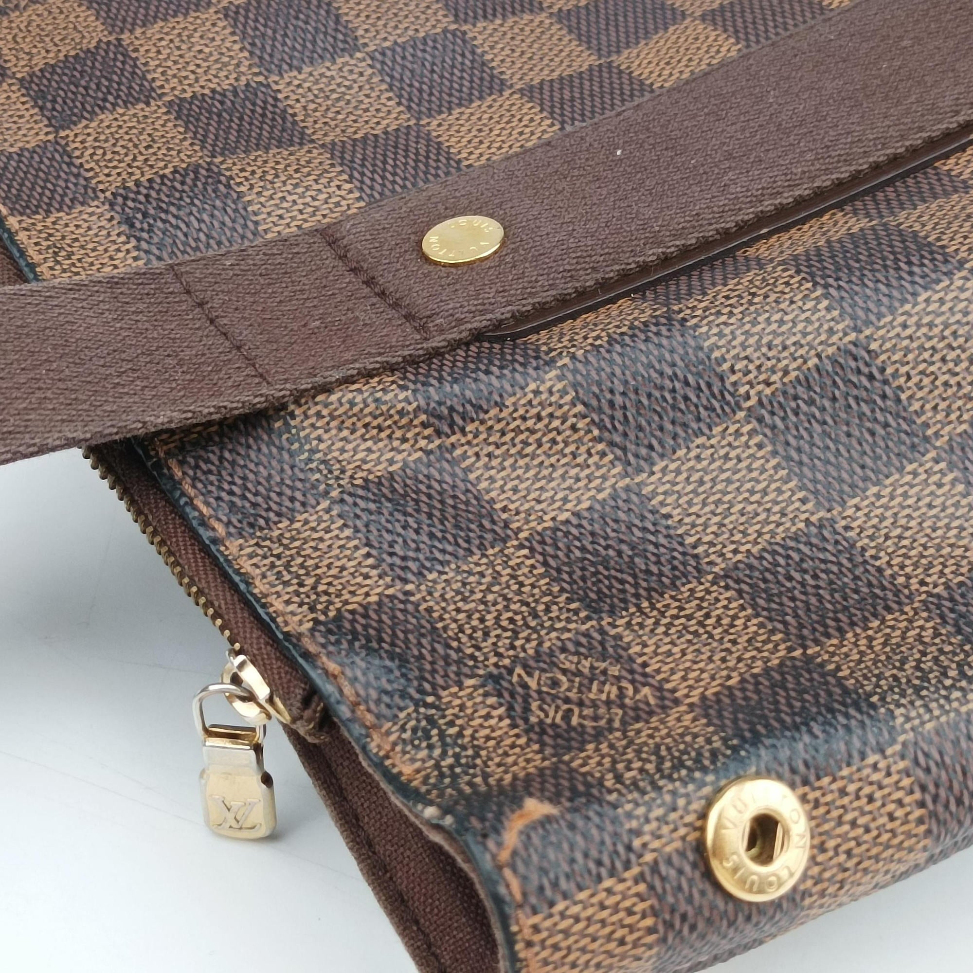 Secondhand Louis Vuitton Cabas Bobur EBENE Damier Canvas N52006 handbag | stylenewstar