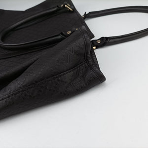 Pre-owned Gucci Diamante tote Dark Brown leather 223668 handbag | stylenewstar