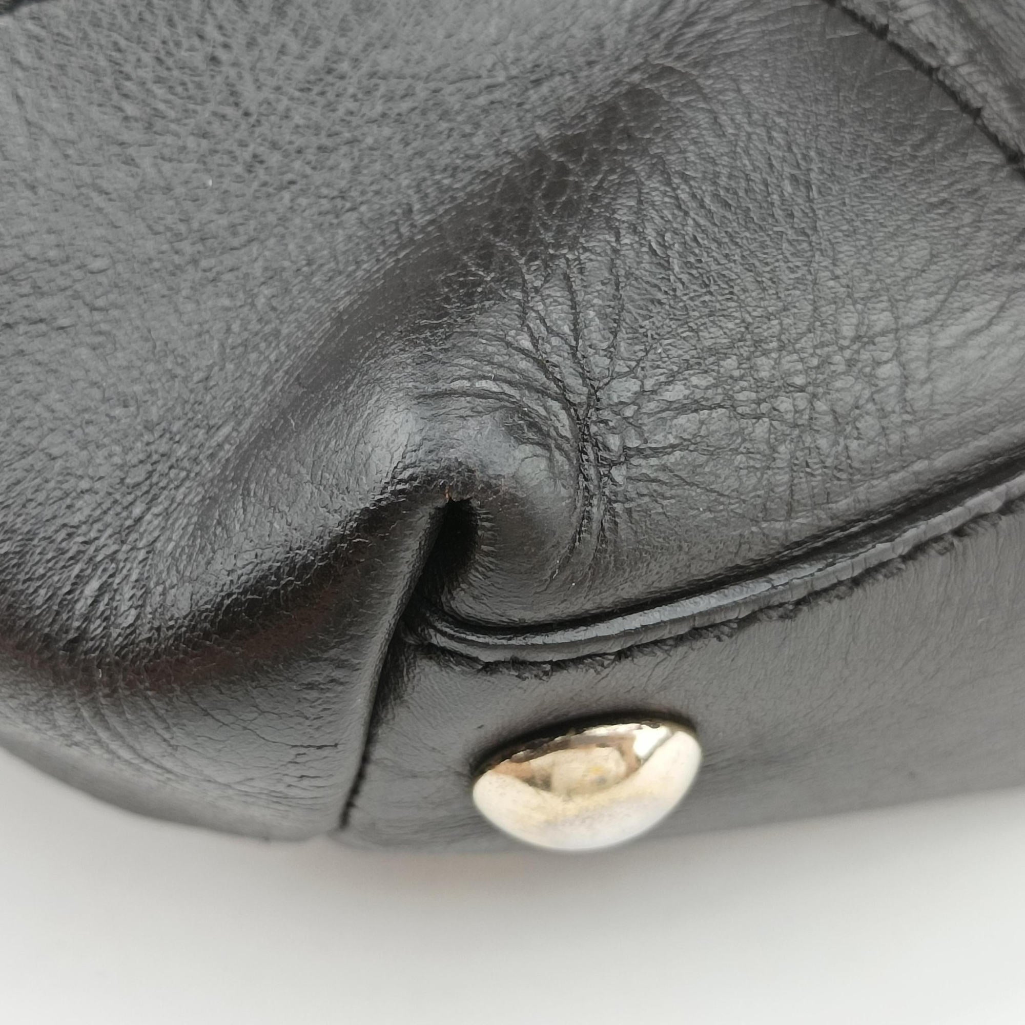 Pre-owned Gucci Diamante tote Dark Brown leather 223668 handbag | stylenewstar