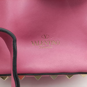Pre-owned Valentino Rockstud Pink Leather  backpack/rucksack | stylenewstar