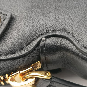 Pre-owned Christian Dior 30 Montaigne Removable Black Lambskin  bum bag/waist bag | stylenewstar