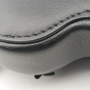 Pre-owned Christian Dior 30 Montaigne Removable Black Lambskin  bum bag/waist bag | stylenewstar