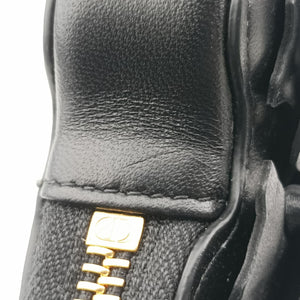 Pre-owned Christian Dior 30 Montaigne Removable Black Lambskin  bum bag/waist bag | stylenewstar
