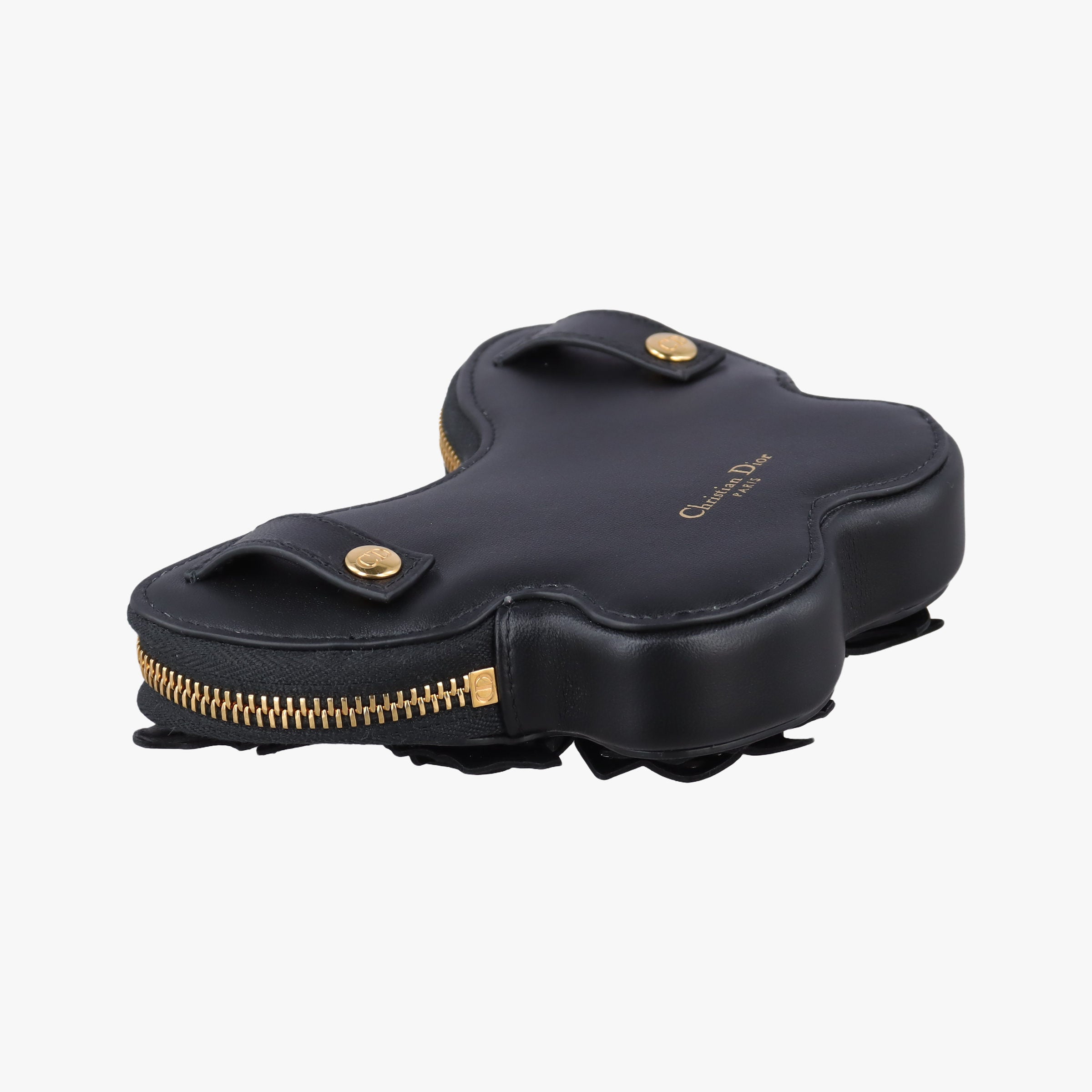 Pre-owned Christian Dior 30 Montaigne Removable Black Lambskin  bum bag/waist bag | stylenewstar