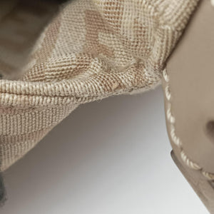 Vintage Fendi Mama Baguette Zucchino Beige canvas× Leather 8BR001 handbag | stylenewstar