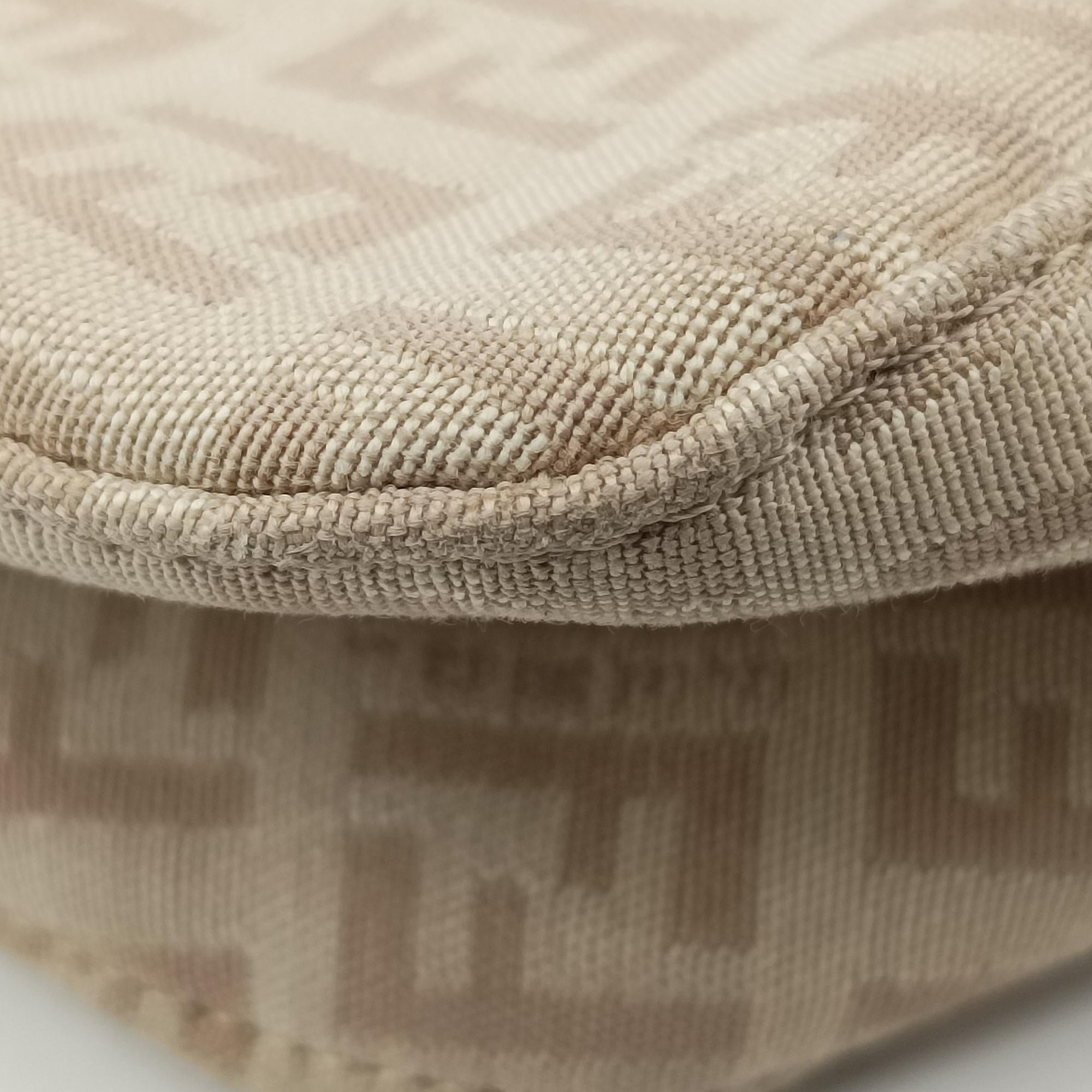 Vintage Fendi Mama Baguette Zucchino Beige canvas× Leather 8BR001 handbag | stylenewstar