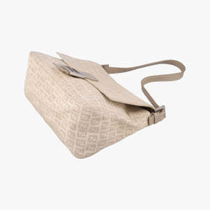 Vintage Fendi Mama Baguette Zucchino Beige canvas× Leather 8BR001 handbag | stylenewstar