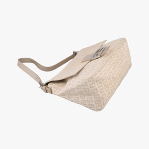 Vintage Fendi Mama Baguette Zucchino Beige canvas× Leather 8BR001 handbag | stylenewstar