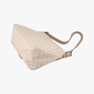 Vintage Fendi Mama Baguette Zucchino Beige canvas× Leather 8BR001 handbag | stylenewstar