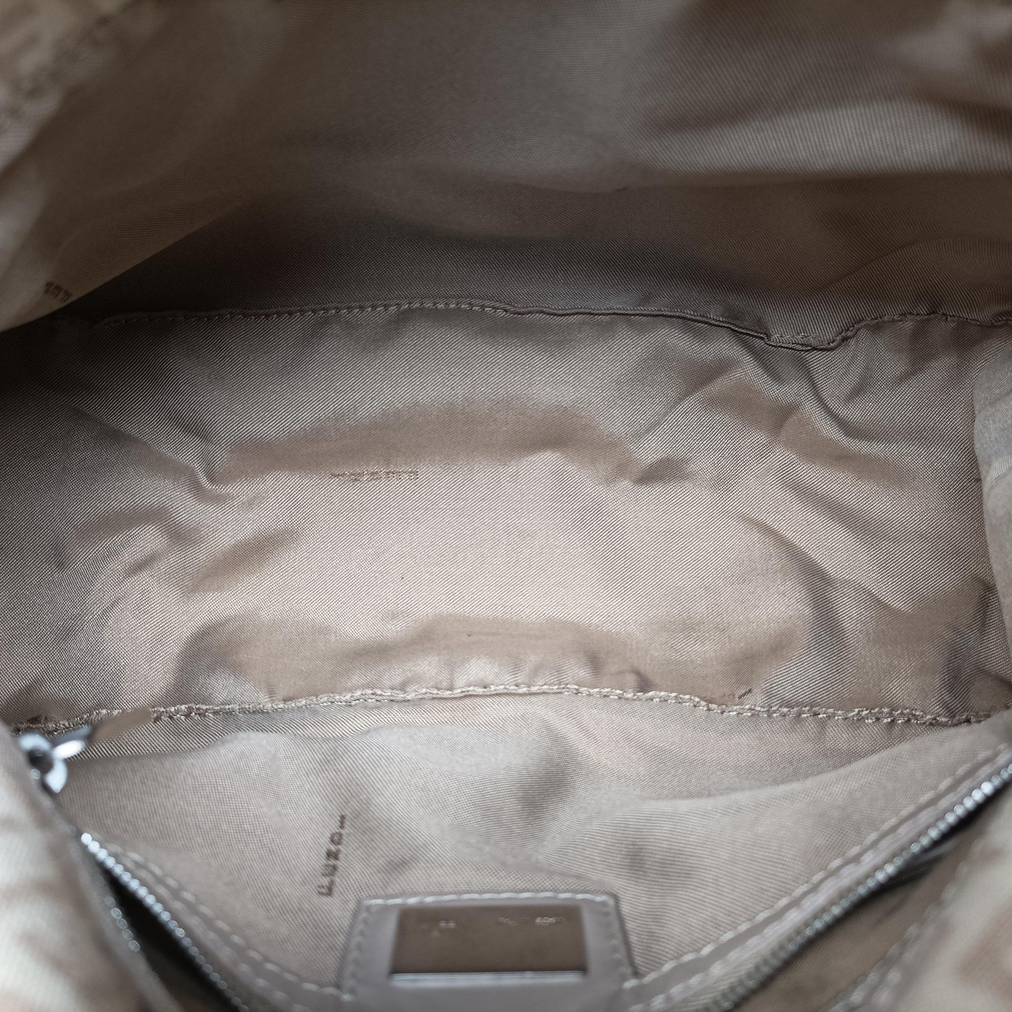 Vintage Fendi Mama Baguette Zucchino Beige canvas× Leather 8BR001 handbag | stylenewstar