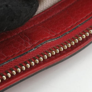 Pre-owned Gucci Soho Red Leather 369176 shoulderbag | stylenewstar