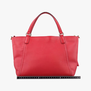 Pre-owned Gucci Soho Red Leather 369176 shoulderbag | stylenewstar