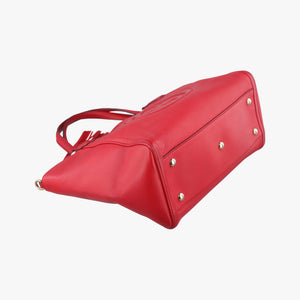 Pre-owned Gucci Soho Red Leather 369176 shoulderbag | stylenewstar