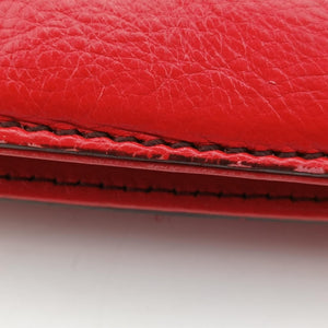 Pre-owned Fendi Toile de Cuir Red Leather 8BR579 handbag | stylenewstar