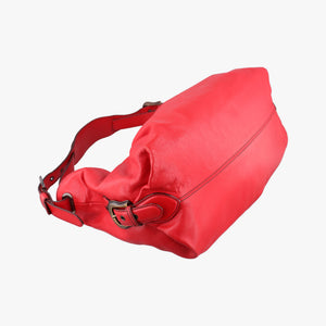 Pre-owned Fendi Toile de Cuir Red Leather 8BR579 handbag | stylenewstar