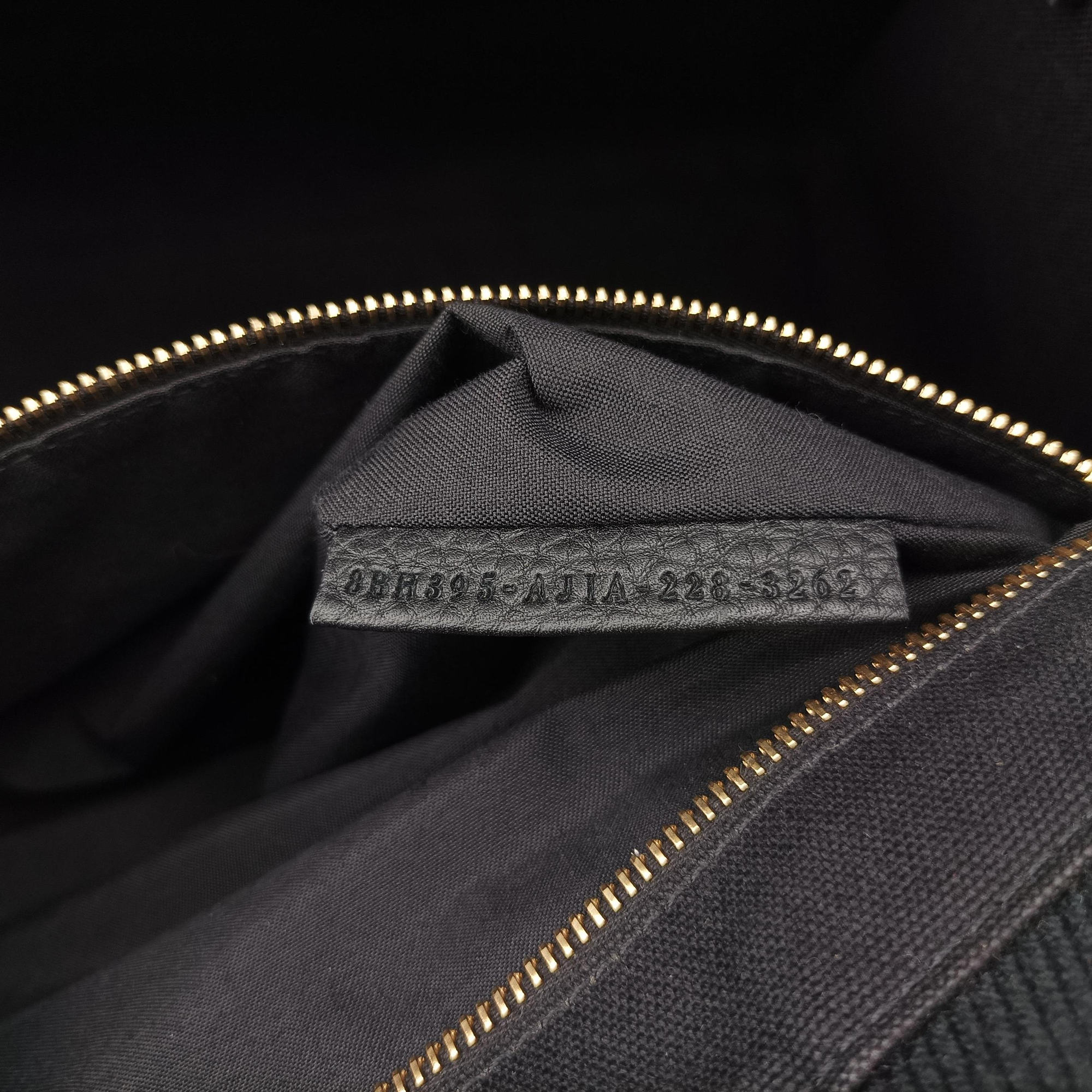 Pre-owned Fendi Fendace La Medusa Black×yellow canvas 8BH395 handbag | stylenewstar