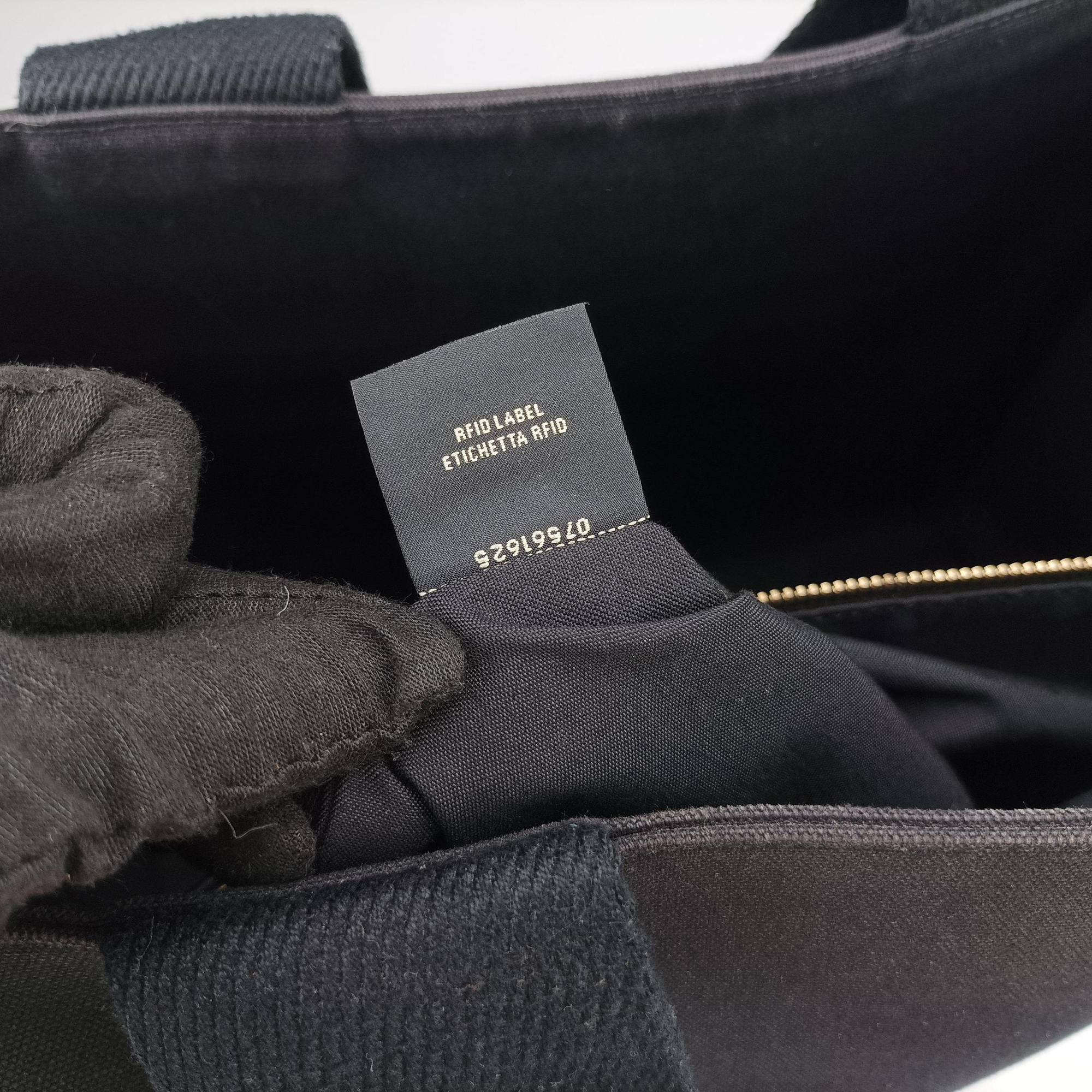 Pre-owned Fendi Fendace La Medusa Black×yellow canvas 8BH395 handbag | stylenewstar