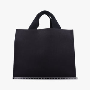 Pre-owned Fendi Fendace La Medusa Black×yellow canvas 8BH395 handbag | stylenewstar